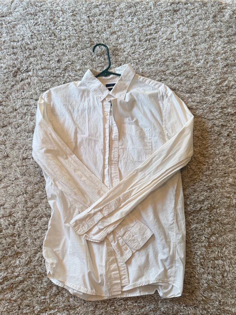 GAP White Long-Sleeve Button Shirt